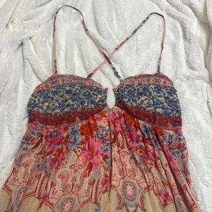 Free People Adjustable Strap Maxi Dress